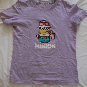 Violet Purple Carton Tee 100% Cotton Size S/M